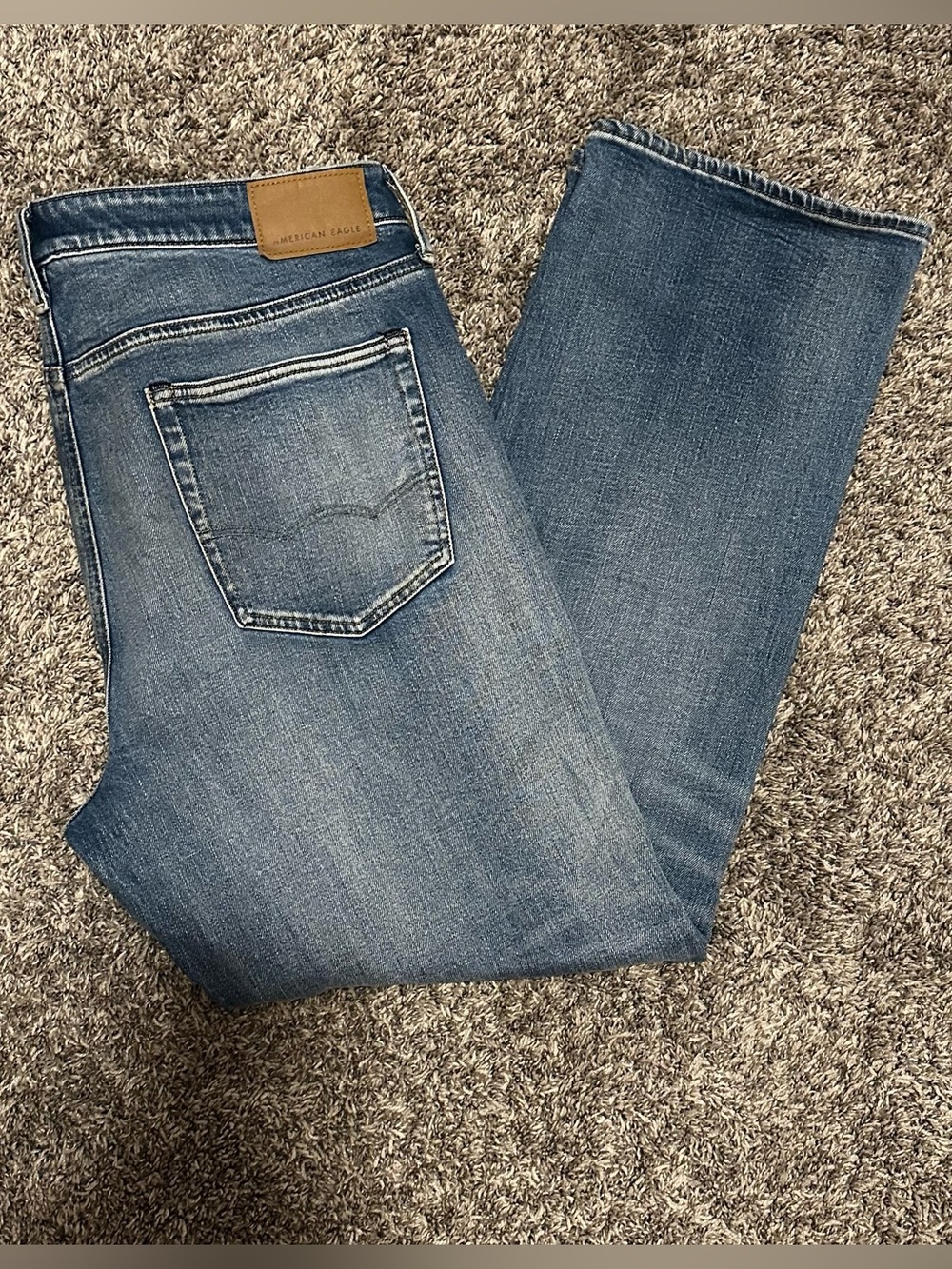 American Eagle Outfitters Men's Medium Blue Bootcut Jeans - Picture 10 of 11